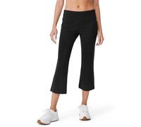 Jockey Women's Activewear Cotton Stretch Flare Capri, black, L