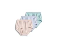 Jockey Women's Underwear Comfies Cotton Brief - 3 Pack, soft periwinkle, 8
