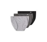 Jockey Women's Underwear Elance String Bikini - 3 Pack, grey heather/charcoal heather/black, 7
