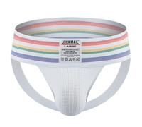 JOCKMAIL Hommes Athelic Soutien Strings Tissu Doux Large Ceinture Et Tissu Doux G-String Mens Soutien Slip (Blanc,L)