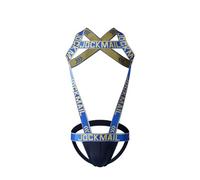 JOCKMAIL Mens Jock Strap Fitness One-piecs Avec Sangle D'épaule De Sport Bodysuit Pour Homme (Bleu,TG)