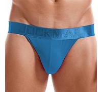 JOCKMAIL Mens Jockstrap sous-vêtements Bretelles Jock Supporters athlétiques Masculins pour Hommes (FR/ES, Alpha/Lettres, L, Taille Normale, Taille Normale, Bleu)