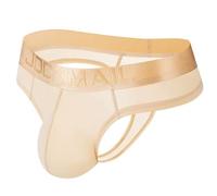 JOCKMAIL Sexy Soie Glacée Hommes Bikini sous-Vêtements Culottes pour Hommes Culotte en Dentelle (FR/ES, Alpha/Lettres, M, Taille Normale, Taille Normale, La Couleur)