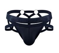 JOCKMAIL Strings Homme Thong Taille Basse T-Back Mini G-String pour Hommes Élastique Bikini sous-Vêtement Mini Slip Homme (Noir,M)