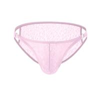 Jockstrap Homme, Pantalon Triangle Sexy en Dentelle Confortable et Respirant pour Hommes (XXL)