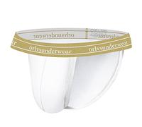 Jockstrap Hommes Custom An Underwear Series Marque Tight Sexy Hommes Lingerie Exotique Coton Suspensorium Boxer Large Sous-vêtements Hommes Coton, jaune, M taille courte