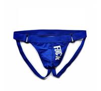 Jockstrap String Hommes Respirant Confortable Coton Slips Design Unique sous-Vêtements pour Hommes (Bleu,M)