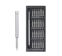 JOCXZI 1 set Tournevis de Precision- 25 en 1 Tournevis Kit de Précision Outillage,Mini Set Tournevis Magnétique Bricolage Electronique de Réparation Kit,pour Lunettes, Montre, Smartphone