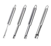 JOCXZI Vide-Pommes en Acier Inoxydable - 4Pcs Fruits Corer, Core Seed Remover, Coupe Noyau de Pomme, Extracteur de Noyau de fruitpour Outil Retrait Noyau Fruit Facile et Pratique pour longane
