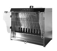 JODAIS Cabine de pulvérisation, aérographe portable, cabine de pulvérisation de peinture à rideau d'eau avec contrôle tactile et double filtration, débit de 2200 L/H et 3 lumières LED,