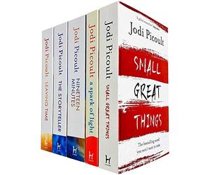 Jodi Picoult Novels 5 Books Collection Set (Small Great Things, A Spark of Light, Nineteen Minutes, The Storyteller & Leaving Time)