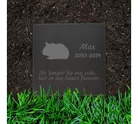 Jodimitty Hamster Plaque funeraire Personnaliser nom & durée de Vie & Message, Plaques gravées Pierres tombales Cadeau commémoratif Souvenir pour Animaux, 10cm/15cm/20cm