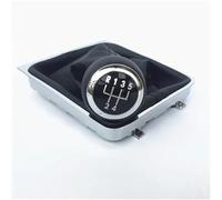 Jodriva 5 6 vitesses pommeau de levier de vitesse manette de vitesse guêtre couvercle de démarrage, for pour VW, for Passat, B6 2005-2011 manuel Soufflet de levier de vitesse(BLACK 5 Speed Collar)
