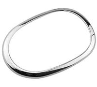 Jodriva Accessoires de voiture Abs Chrome pommeau levier vitesse autocollant panneau cadre garniture autocollants, pour Nissan, pour Sunny, pour Versa Lunette de tableau de bord