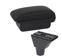 Jodriva Accoudoir central for citroën C3 C4, boîte de rangement centrale, porte-gobelet, accessoires chargement USB, voiture Boîte d'accoudoir de console centrale de voiture(BLACK B2 Black Line 3usb)