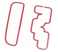 Jodriva Bande décorative, pour Suzuki Jimny 2007 panneau de changement vitesse décoration couverture garniture autocollants intérieur voiture bande de garniture de tableau de bord de voiture(Red1)