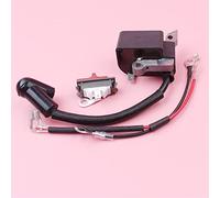 Jodriva Bobine d'allumage interrupteur d'arrêt marche/arrêt, for Husqvarna, for 36 41 136 137 141 142, pièce d'outil de rechange de remplacement de tronçonneuse Bobine de stator de magnéto de moto