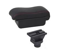 Jodriva Boîte d'accoudoir avec porte-gobelet USB, for bras Liana, repose-coude, Console centrale, mallette de rangement, Modification Accoudoir de voiture(BLACK B2 3 USB)