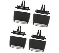 Jodriva Clip de ventilation de voiture Kit de réparation de clips de sortie de ventilation A/C for avant et arrière, for Bmw, X5, X6 2006 - 2013, Clips de remplacement de calandre noirs, paquet de 4