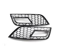 Jodriva Couverture de calandre phare antibrouillard pare-chocs avant en maille nid d'abeille, for, A4 B8.5 2013 2014 2015 2016 style voiture gril Grille de phare antibrouillard avant(Gloss black)