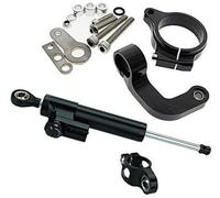 Jodriva for, R1200 CL GS 2013-2018 2017 2016 2015 2014, kit de montage support d'amortisseur stabilisation direction en aluminium for moto Amortisseur de vibrations(BLACK 10)