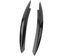 Jodriva Garniture de front de phare de voiture 2 pièces couverture de phare voiture noir brillant paupière sourcil couvercle Abs, pour Vw, pour Golf, pour Mk6 2008 2009 2010 2011 2012 2013