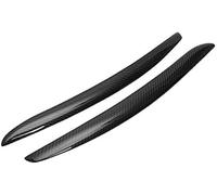 Jodriva Garniture de front de phare de voiture Sourcils de paupières, pour BMW E92 E93 335I 335Ci modèle 2007-2012, une paire couvercles phare, en fibre carbone véritable