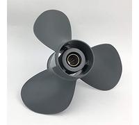 Jodriva Hélice de bateau hors-bord à 3 pales, hélice marine en alliage d'aluminium 11 1/4x13 35-60h P 58130-ZV5-000ZA Hélice tripale pour bateau