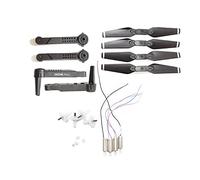 Jodriva Hélices à bras pliables, lames, engrenages, for moteurs de drones E99 Pro2 Rc, quadricoptère Bras de rechange pour quadricoptère FPV(Schwarz)