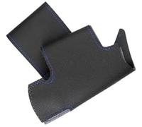 Jodriva Housse de Volant Voiture, pour Logan 1 Sandero Symbol, pour Clio Twingo, pour Lada Largus Almera 3 G15 Protecteur de Couverture de Volant de véhicule(Black Blue Line)