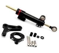 Jodriva Kit de montage support d'amortisseur stabilisation direction réglable for moto 2017 - 2023, XMAX300 XMAX Xmax 300 X-MAX300 X-MAX Unité de contrôle de conduite pour moto(BLACK 10)