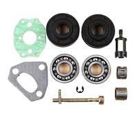 Jodriva Kit de réglage de tendeur de chaîne de joint d'huile de roulement de vilebrequin, for Husqvarna, for 136 137 141 142 36 41 pièces de tronçonneuse 530 05 63-63 Joint d'huile moteur