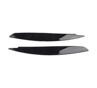 Jodriva Lot de 2 caches phares noirs, for Série 1 E87, E88, E81, E82, 2008-2013, ABS Autocollant pour phare