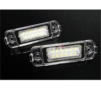 Jodriva Lot de 2 éclairages plaque d'immatriculation à LED blancs Canbus, for MB Classe M ML W163 LCI 2001-2005 Éclairage de plaque d'immatriculation