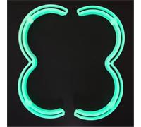 Jodriva Lot de 2 protections d'hélices, pare-chocs anti-collision, for DJI, accessoires protection for drone (lumineux) Crochet arrière de vélo(BLACK Luminous)