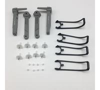 Jodriva Moteurs Bras de quadricoptère Lames Engrenage, for E99 Pro S70 RC Drone Pièces rechange Bras de rechange pour quadricoptère FPV(Light Grey)