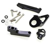 Jodriva Moto de stabilisateur fibre carbone, GSX1300R, for HAYABUSA, kit support montage d'amortisseurs 1998-2019 Amortisseur de vibrations(BLACK 60 25cm)