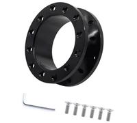 Jodriva Moyeux de volant de voiture, for kit de moyeu de course, réglage de l'adaptateur d'espacement de sport 30 mm 50 mm Moyeu de volant de voiture(BLACK 30MM Black)