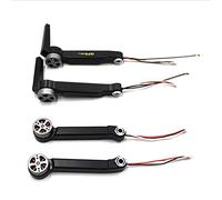 Jodriva Pièces de Rechange for Bras de Moteur sans balais for hélices de quadricoptère, for Drone GPS RC SG108 DM001 L108 Remplacement du Bras du Drone(4pcs Black Arm)