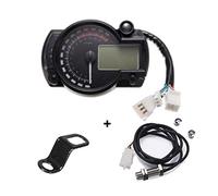 Jodriva,pour KOSO, LCD numérique moto RX2N compteur kilométrique compteur de vitesse instrument réglable MAX 299KM/H 7 couleurs tableau de bord Compteur kilométrique moto(With Z bracket)