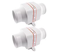 Jodriva Ventilateur de cale en Ligne 3" 75mm 130CFM DC 12V 24V 4 pales for Bateau Marin RV échappement d'air Blanc SFIB1 130 01 SFIB2 Ventilateur de Flux d'air pour Moteur de Navire(12V 2Pieces)