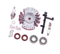 Jodriva Volant d'inertie, for MS180 MS170 018 017, pièce de rechange for tronçonneuse, roulement de manivelle, joint d'huile, ressort de contact d'arbre de commutateur Joint d'huile moteur