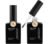 JODSONE 18ml Base Coat & Top Coat Sans TPO ni HEMA | Vernis Semi Permanent Set, Long-Lasting| Brillant éclatant | Faible odeur | Résistant aux rayures | Anti-taches