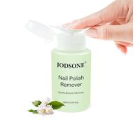 JODSONE Dissolvant pour vernis à ongles sans acétone 180 ml, parfum jasmin, doux et respectueux des ongles, avec vitamine E et aloe vera - Pompe à pression - Enlèvement quotidien facile du vernis à