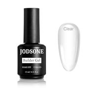 JODSONE Gel de construction pour ongles, 45 g, gel dur transparent non collant, gel de modelage 3D, 1 base et top coat avec 36 pièces rallongées, ongles auxiliaires professionnels