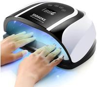 JODSONE Lampe UV LED 120 W pour ongles en gel, avec 54 perles lumineuses, séchage rapide du vernis à ongles, idéale pour un usage en salon ou à la maison, noire