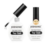 JODSONE Lot de 2 vernis de finition gel de 16,5 ml - No Wipe Clear Glossy Shine Finish Long Lasting No Soak Off Nail and Need U V Lamp Cured For Salon DIY Nail Art Design