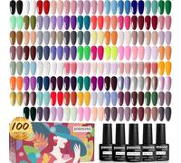 JODSONE Set de vernis à ongles en gel 100 pièces, couche de base, couche de finition mate et brillante Un cadeau parfait pour les amoureuses des ongles en toute saison