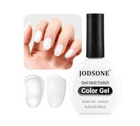 JODSONE Vernis à ongles gel blanc gelée - Brillant et longue durée - Pour femme - 16,5 ml