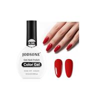 JODSONE Vernis à ongles gel rouge 16,5 ml - Manucure LED U V Soak Off Curing pour la maison Salon Nail Art DIY Lady Red Polish